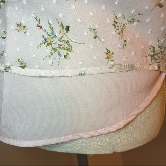 Garden Smocked Ruffle Button Top - Picture 6 of 7